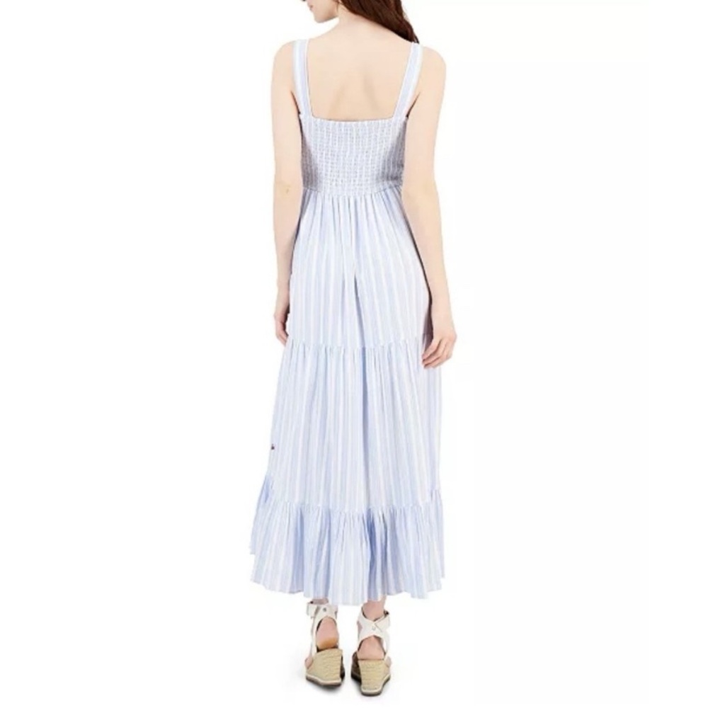 Tommy Hilfiger Light Blue Striped Maxi Dress
